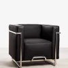 fauteuil box noir 3/4