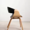 chaise binsa noir profil
