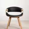 chaise binsa noir face