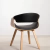 chaise binsa noir dos