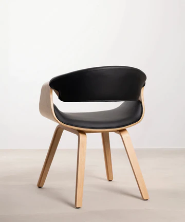chaise binsa noir dos