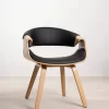 chaise binsa noir 3/4