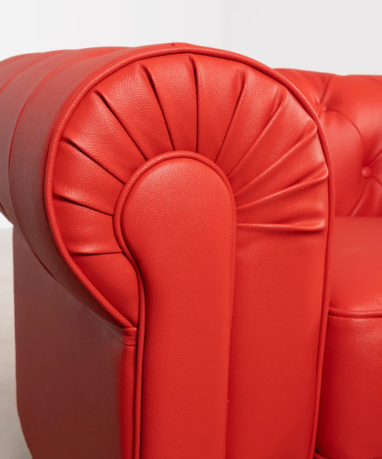 fauteuil chester rouge zoom 2