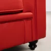 fauteuil chester rouge zoom