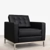 florence fauteuil florence noir 3/4