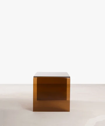 table basse jolene marron profil