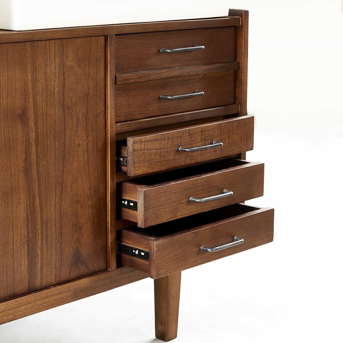 meuble-de-salle-de-bain-en-mindi-massif-135-cm-tiroirs-vintage (3) meuble vasque vintage zoom 1