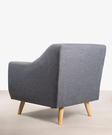 fauteuil oslo gris dos