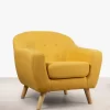 fauteuil skandic caramel 3/4