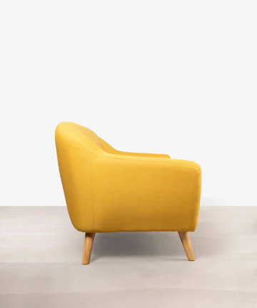 canapé skandic jaune profil