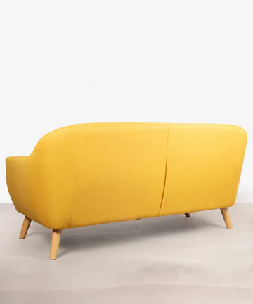 canapé skandic jaune dos