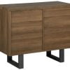 commode timber foncé dos