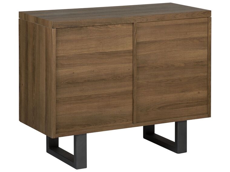 commode timber foncé dos