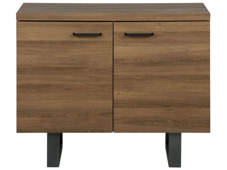 commode timber foncé face