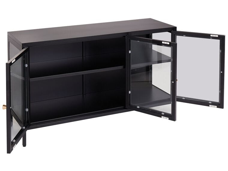 commode newport noir ouvert